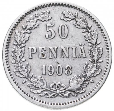 купить 50 пенни (pennia) 1908 L