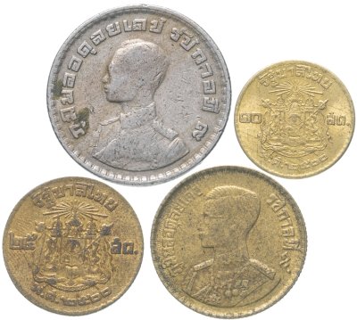 купить Таиланд, набор из 4 монет 1957-1962