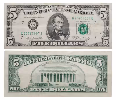 купить США 5 долларов 1969A год (Pick 450b) G-Чикаго