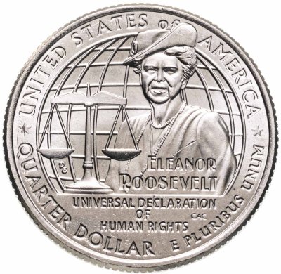 купить США 1/4 доллара (25 центов, квотер) 2023 "Американские женщина - общественная деятельница Элеонора Рузвельт (8-я)"