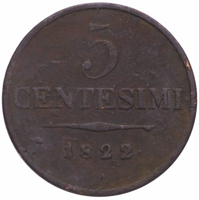 купить Италия (королевство Ломбардия-Венеция) 5 чентезимо 1822