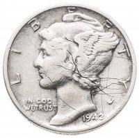 Купить США 1 дайм (10 центов) 1942