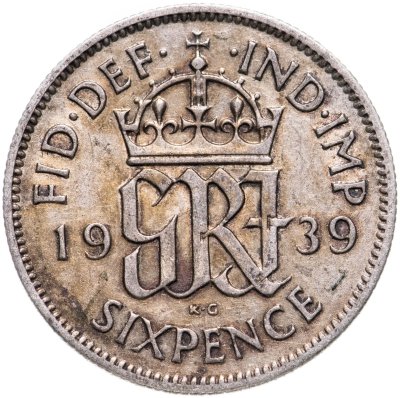 купить Великобритания 6 пенсов (pence) 1939