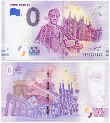 купить 0 евро (euro) "Пий XI" 2019 1-серия (NEW)