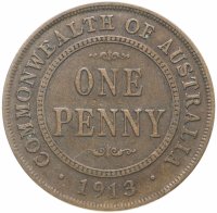 купить Австралия 1 пенни (penny) 1913
