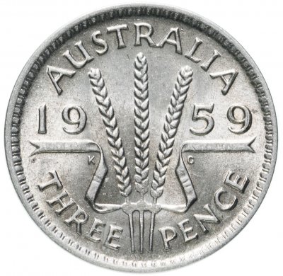 купить Австралия 3 пенса (pence) 1959