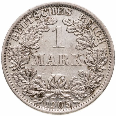 купить Германия 1 марка (mark) 1905 A знак монетного двора: "A" - Берлин