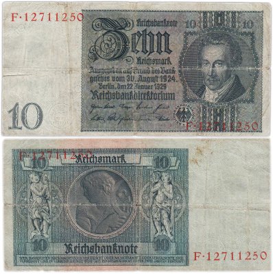 купить Германия 10 марок 1929