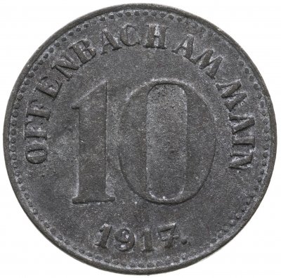 купить Германия (Оффенбах-ам-Майн) нотгельд 10 пфеннигов 1917