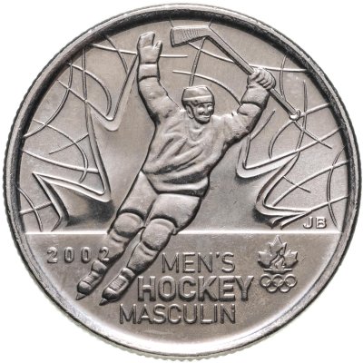 купить Канада 25 центов (cents) 2009 "XXI зимние Олимпийские Игры, Ванкувер 2010 - Мужской хоккей"