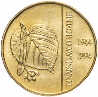 Купить Словения 5 толаров (tolarjev) 1994 "50 лет банку Словении"