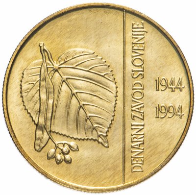 купить Словения 5 толаров (tolarjev) 1994 "50 лет банку Словении"