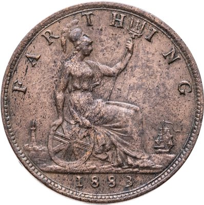 купить Великобритания 1 фартинг 1883