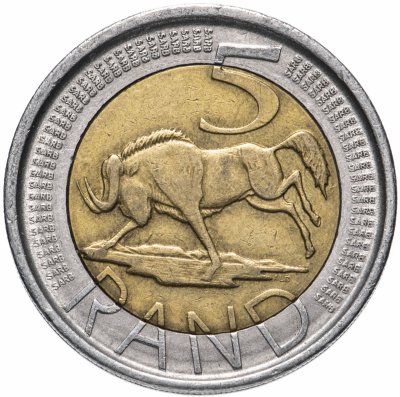 купить ЮАР 5 рандов 2004
