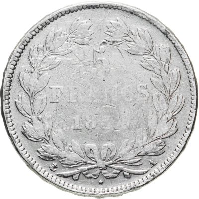купить Франция 5 франков (francs) 1834