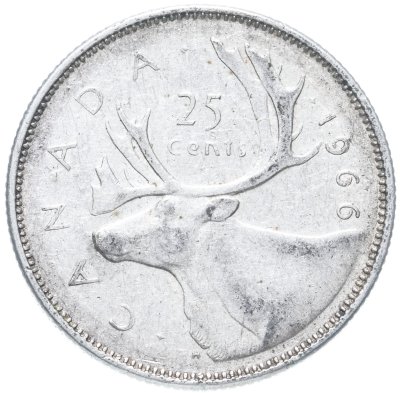 купить Канада 25 центов (cents) 1965-1968, случайный год