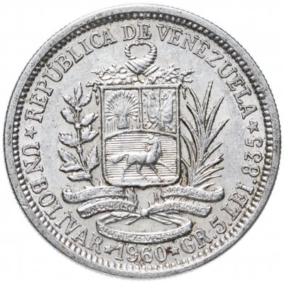 купить Венесуэла 1 боливар (bolivar) 1960