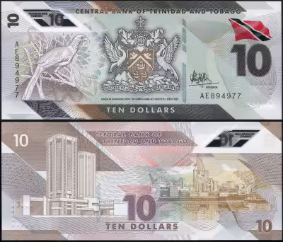 купить Тринидад и Тобаго 10 долларов 2020 (Пластик Pick NL)