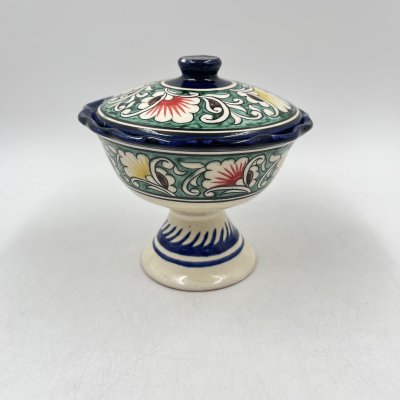 купить Конфетница с растительным декором, керамика, роспись, Азия, 1990-2000 гг.