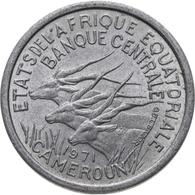 купить Экваториальная Африка и Камерун 1 франк (franc) 1971