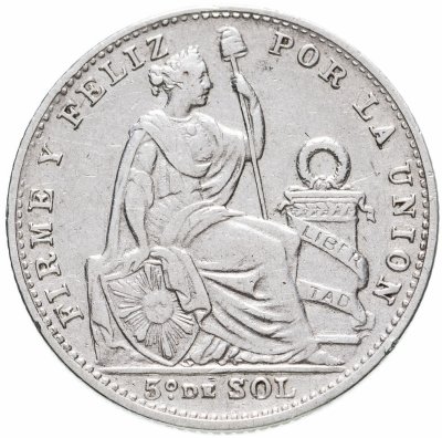 купить Перу 1/2 соля (sol) 1907