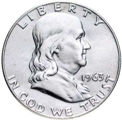купить США 50 центов (1/2 доллара, half dollar) 1963 Франклин