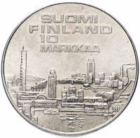 купить Финляндия 10 марок 1971 "10-й чемпионат Европы по лёгкой атлетике 1971 года в Хельсинки"
