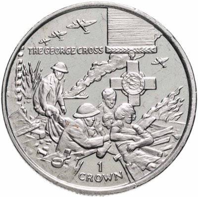купить Остров Мэн 1 крона 2005 Награды - Георгиевский крест