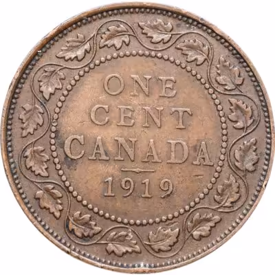 купить Канада 1 цент (cent) 1919