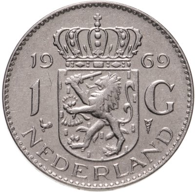 купить Нидерланды 1 гульден 1969