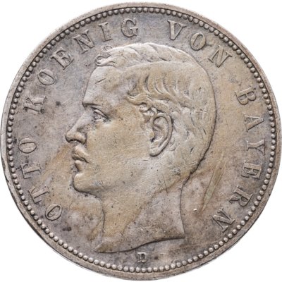 купить Германия (Империя) 5 марок (mark) 1903 D Бавария