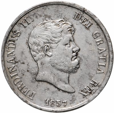 купить Королевство Обеих Сицилий 120 грани 1857 Фердинанд II