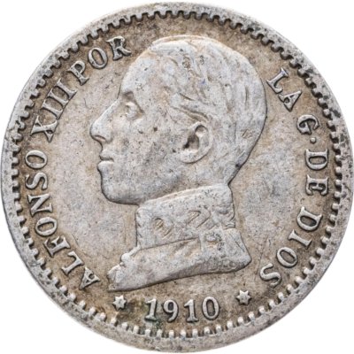 купить Испания 50 сентимо (centimos) 1910