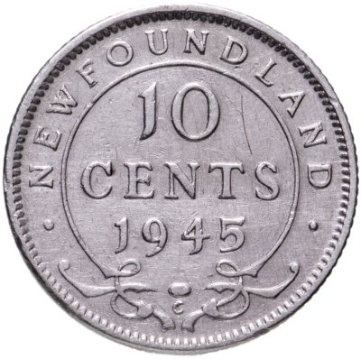 купить Ньюфаундленд 10 центов (cents) 1945