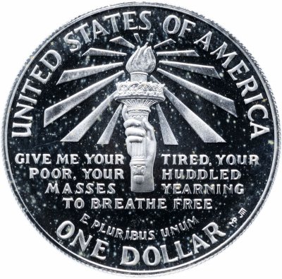 купить США 1 доллар (dollar) 1986 S Proof "100 лет Статуе Свободы"