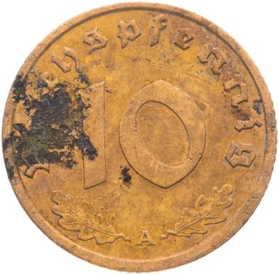 купить Германия - Третий рейх 10 рейхспфеннигов 1938 "A"