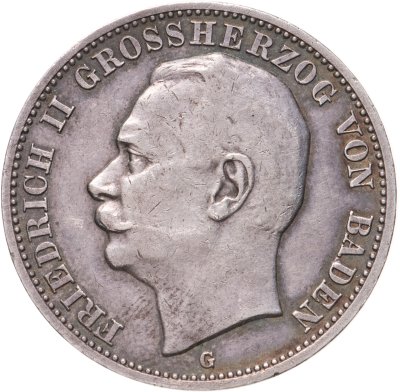 купить Германская Империя, Баден 3 марки (mark) 1914