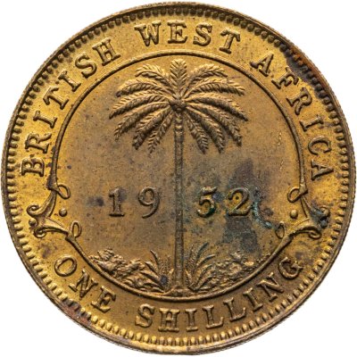 купить Британская Западная Африка 1 шиллинг (shilling) 1952 H
