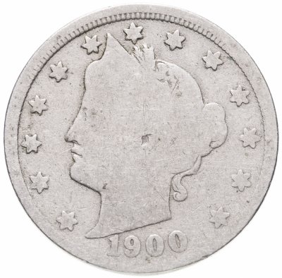 купить США 5 центов (cents) 1900