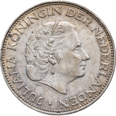 купить Нидерланды 2 1/2 гульдена (gulden) 1962