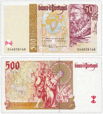 купить Португалия 500 эскудо 1997 (Pick 187a.2) (17.04.97)