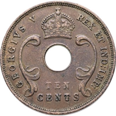 купить Британская Восточная Африка 10 центов (cents) 1922