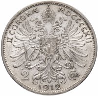Купить Австрия 2 кроны (corona) 1912