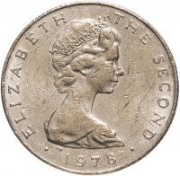 Купить Остров Мэн 1 фунт (pound) 1978 Отметка "AB" на реверсе