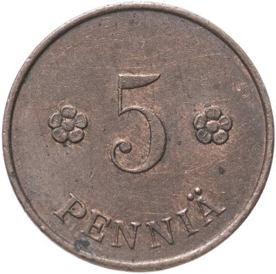 купить Финляндия 5 пенни (pennia) 1921
