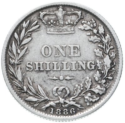 купить Великобритания 1 шиллинг (shilling) 1886