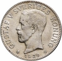купить Швеция 2 кроны 1939
