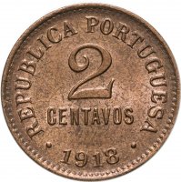 купить Португалия 2 сентаво (centavos) 1918