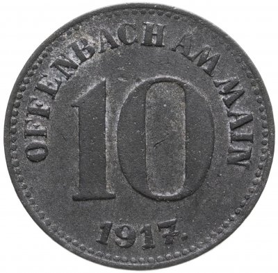 купить Германия (Оффенбах-ам-Майн) нотгельд 10 пфеннигов 1917