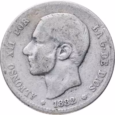купить Испания 1 песета (peseta) 1882